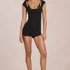 Nayara Modal Playsuit  i svart