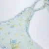 Nieva bikinibyxor med knytband i blått blommönster
