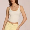 Norelle Modal Tie-Back Top i Ivory