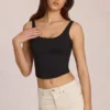 Norelle Modal Tie-Back Top i svart