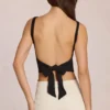 Norelle Modal Tie-Back Top i svart