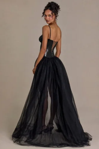 Odette Premium Tulle Kjol i svart