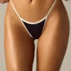 Old Money triangel-stringbikinibyxor i svart