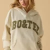 Oversized hoodie i benvit