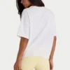 Oversized T-shirt i bomullsjersey i vitt