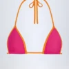 Paita triangel-bikinitopp i fuchsia