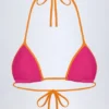Paita triangel-bikinitopp i fuchsia