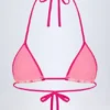 Paita triangel-bikinitopp i rosa orkidé-mönster