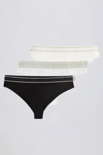 Paket med högmidjade cheeky-trosor i flera färger