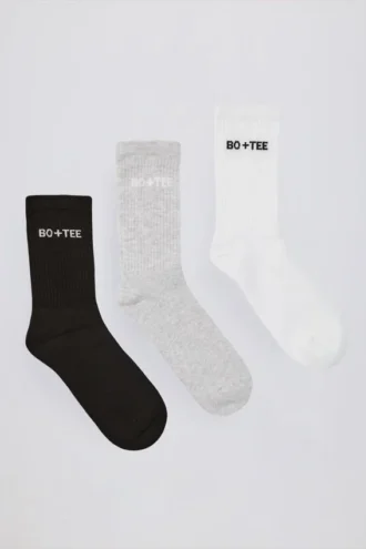 Paket med ribbade strumpor i flera färger