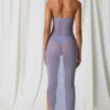 Papeete Ruched Bandeau Midi Klänning i lavendellila