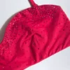 Pasyon bandeau-bikinitopp i hallonrosa
