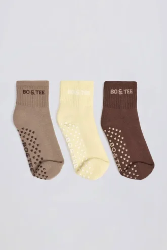 Pilates-strumpspaket i Mocha Multi