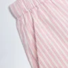 Lariana mid-rise cotton poplin shorts with pink stripes