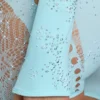 Pixie Embellished Cropped Shrug i isblått