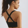 Plunge Neck Define Luxe sport-BH i svart