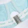 Ravello bikinitopp med bygel och balconette-modell i broderie anglaise i puderblått
