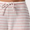 Ribbad jerseybyxa med låg midja i rosa randigt