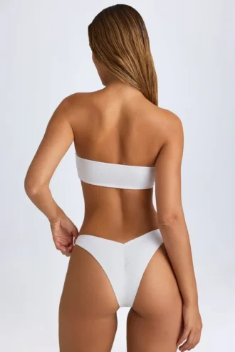 Rio bandeau-bikinitopp i vitt