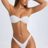 Rio bandeau-bikinitopp i vitt