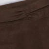 Rynkade minishorts i pecanmarl