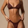 Sable Bralette-bikinitopp i espressobrun