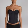 Sabrine Slinky Jersey Low-Rise Hot Pants i svart
