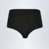 Sabrine Slinky Jersey Low-Rise Hot Pants i svart
