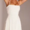 Salerno Embellished Multi Wear A-Line Miniklänning i vitt