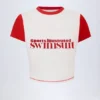 Salina Logo Cropped T-shirt i vitt