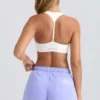 Shorts med medelhög midja i färgen Periwinkle