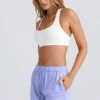 Shorts med medelhög midja i färgen Periwinkle