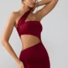 Shyla Slinky Jersey Ruched Cut Out Miniklänning i Ruby
