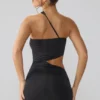 Shyla Slinky Jersey Ruched Cut Out Miniklänning i Svart