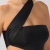 Shyla Slinky Jersey Ruched Cut Out Miniklänning i Svart