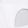Sömlös, mjuk ribbad crop top med utskärningar i vitt