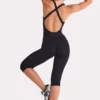 Soft Active Capri-jumpsuit i svart