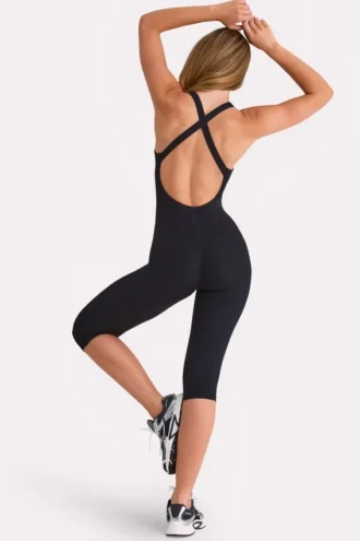 Soft Active Capri-jumpsuit i svart