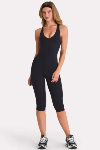 Soft Active Capri-jumpsuit i svart