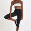 Soft Active Capri-leggings i svart