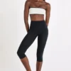 Soft Active Capri-leggings i svart