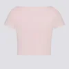 Soft Active crop top med hjärtformad halsringning i balettrosa