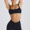 Soft Active Crossover Mini Shorts i svart