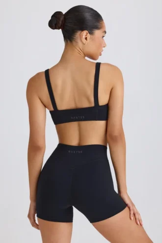 Soft Active Crossover Mini Shorts i svart
