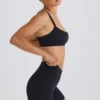 Soft Active Crossover Mini Shorts i svart