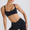 Soft Active Crossover Mini Shorts i svart