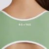 Soft Active-helbody med öppen rygg i grönt