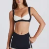 Soft Active kontrastshorts i svart