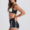 Soft Active kontrastshorts i svart