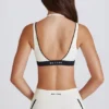 Soft Active Layered Sports Bra i Ivory